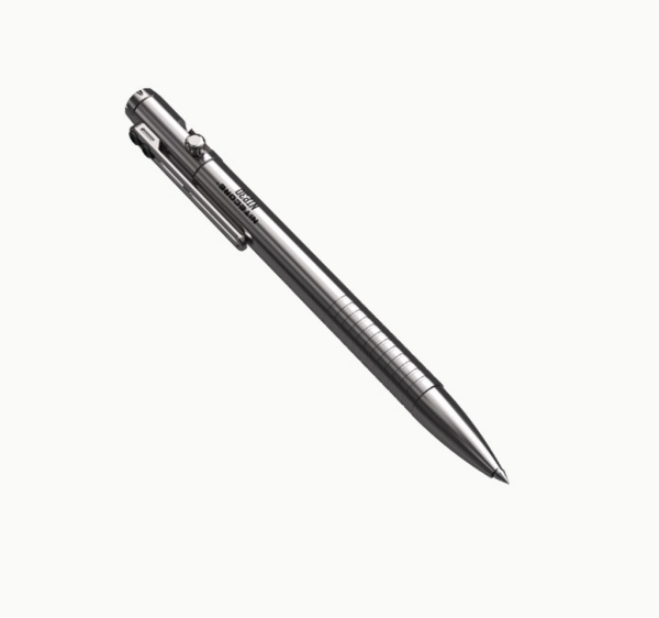 Ручка тактическая NITECORE NTP30 Titanium TC4 (Чернила Schneider Gelion 39 Black)